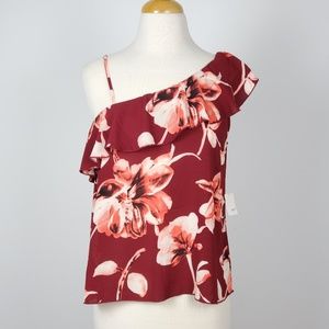 Women's Off Shoulder Top Size Medium Floral Print